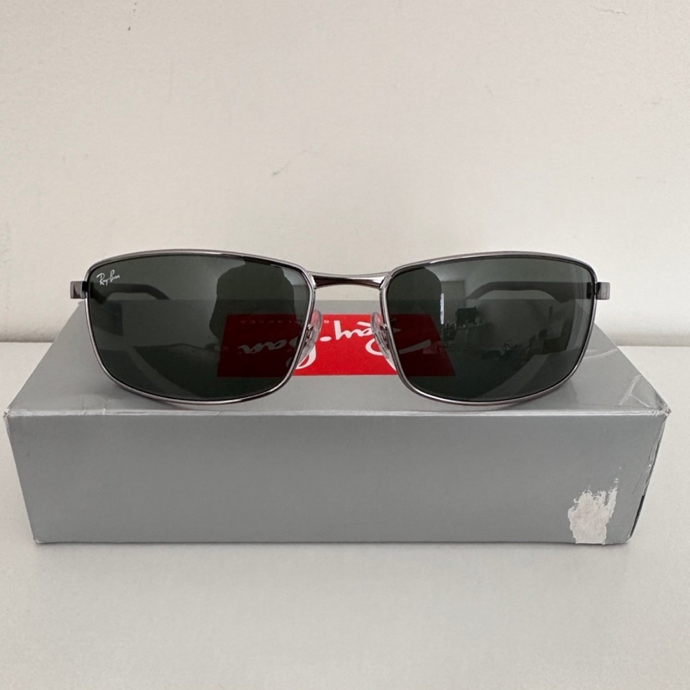 Ray-Ban Men's RB3498 Rectangular Sunglasses